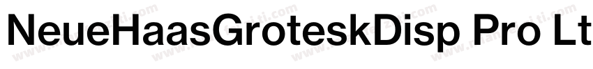 NeueHaasGroteskDisp Pro Lt字体转换